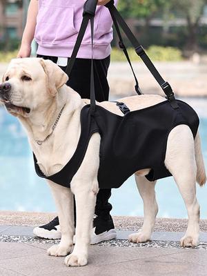 Dog Sling Dog Lift Harness Backpack Carrier For Dog Body Support Rehabilitation Sling Padded For Injured Elderly Dogs