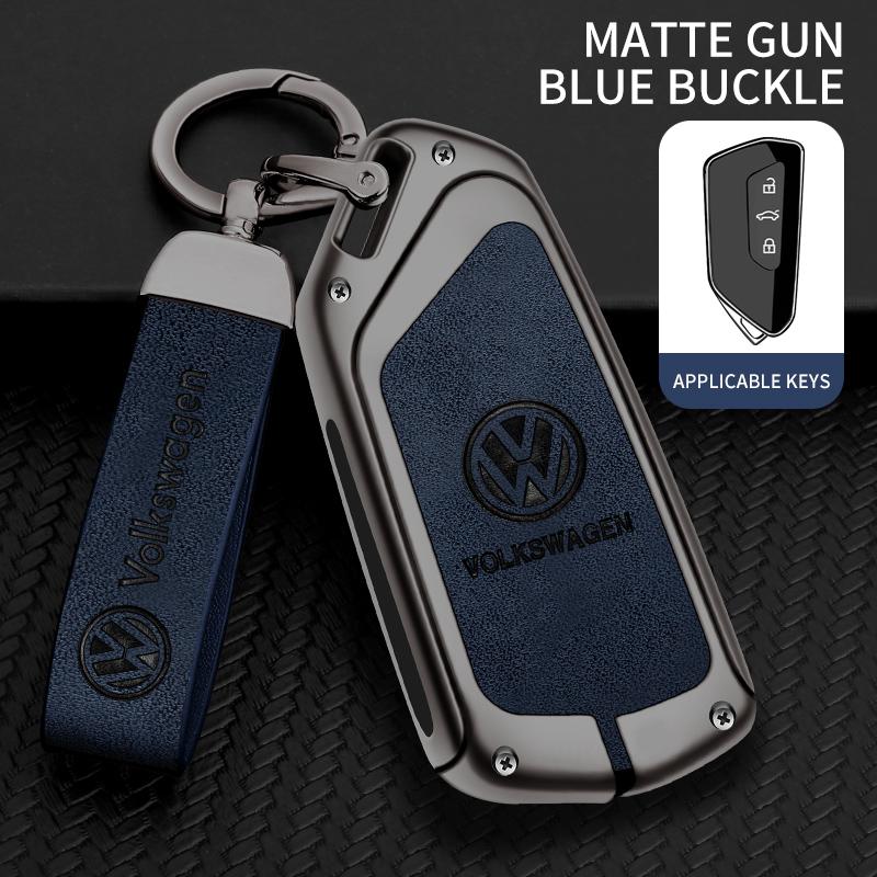 Car TPU Zinc Alloy Key Case Bag Car Key Chain Metal Key Shell for Volkswagen VW GTD Magotan Golf 8 MK8 ID.3 ID.4 ID.6 Accessorie