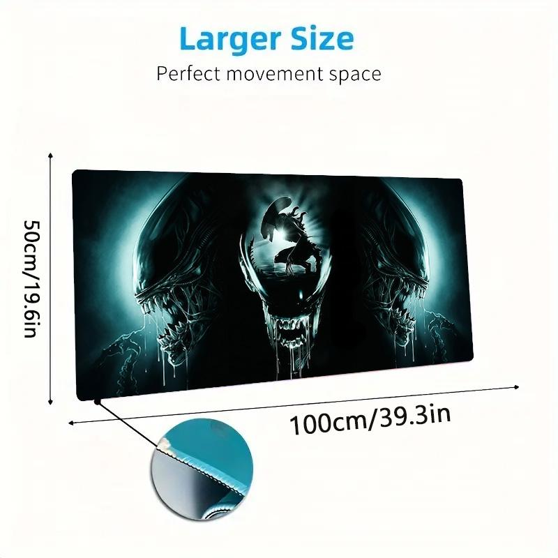 Alien Hunter Lace Solid Color Mouse Pad Large Gaming Table Cushion Non-slip Laptop Tablet Big Mousepad XXL Mat Mini PC Playmat With Lock edge