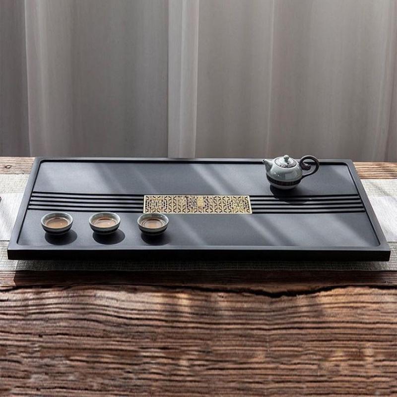 Natural Wujin Stone Kung Fu Tea Set with Tea Tray