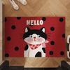 Cartoon Cat Non-Slip Entrance Mat, Dirt-Resistant, Easy-Clean, Wear-Resistant Carpet for Home and Hallway