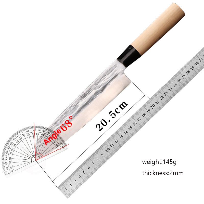 Kování z nerezové oceli Kuchařský nůž Kuchyňské nože na sushi Ostrý japonský nůž Nakiri sekáček krájení krájecí nůž kuchyňský nůž