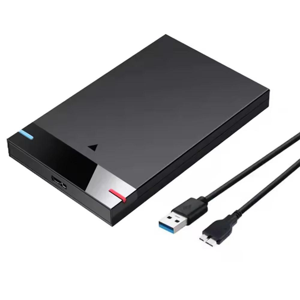 2.5" HDD Sata Port With Light Portable Storage Device Micro Enclosure SATA Interface ABS Free Tool HDD Case Support UASP SSD