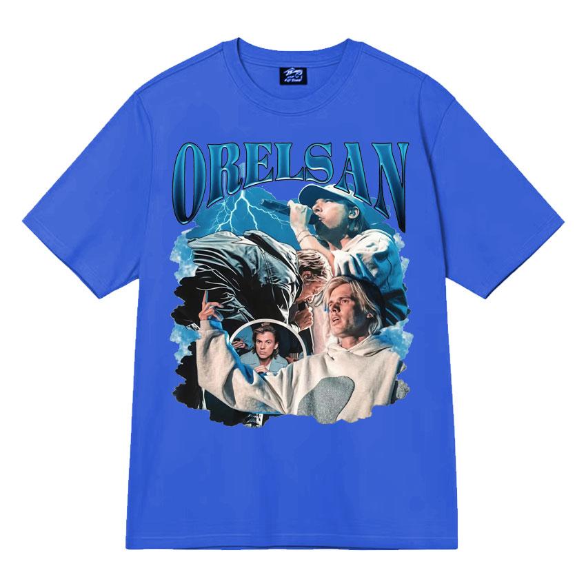 Rapper Orelsan Gothic Graphics Print Tshrit Unisex Women Streetwear Casual Aesthetic Clothing Oversized Loose Y2k Tshrits Teenagers