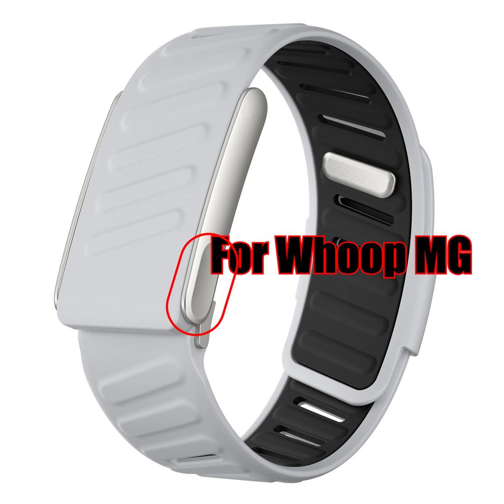 For WHOOP MG / WHOOP 5.0 Breathable Wrist Band Soft Slicone Sweatproof Adjustablle Rubber Band for Whoop 5.0 MG Wristband