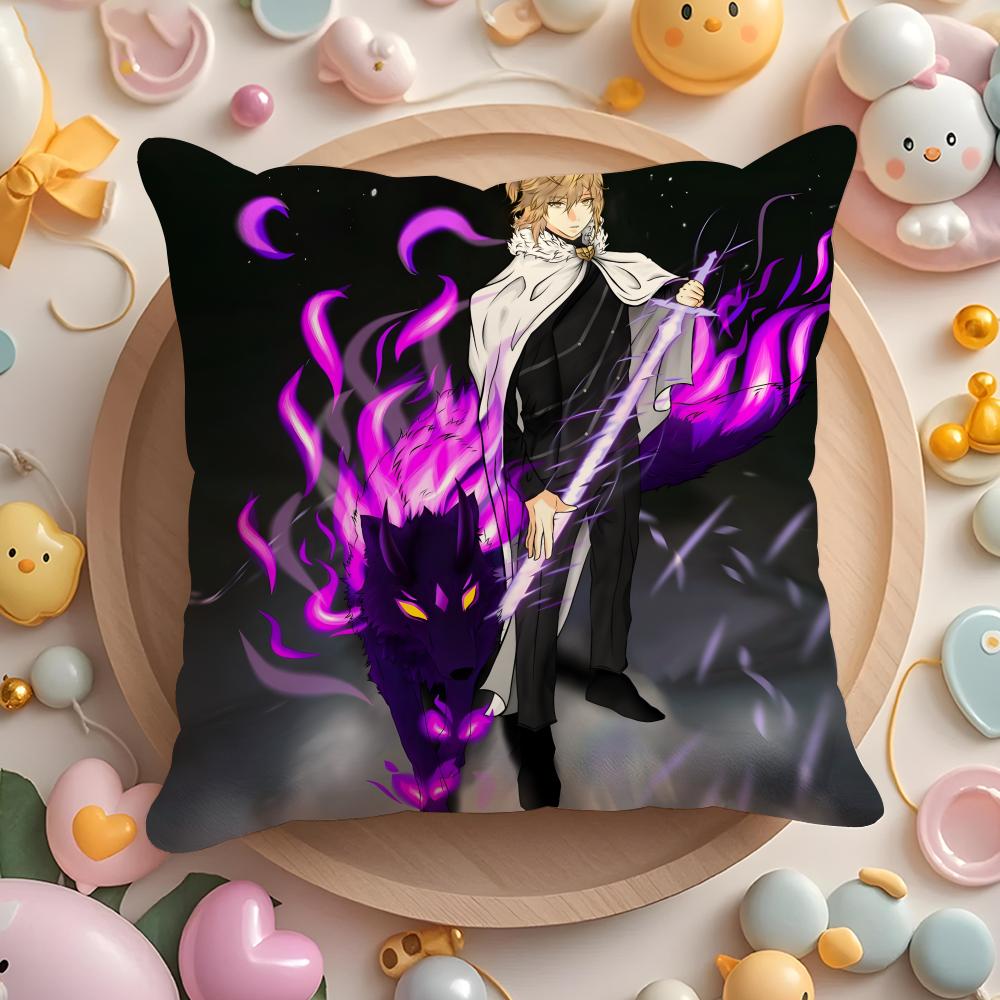 The Beginning Anime A-After the End Cushion Cover Home & Car Multi-Scene Pillow Cover - Reversible, Soft & Durable for Daily Use