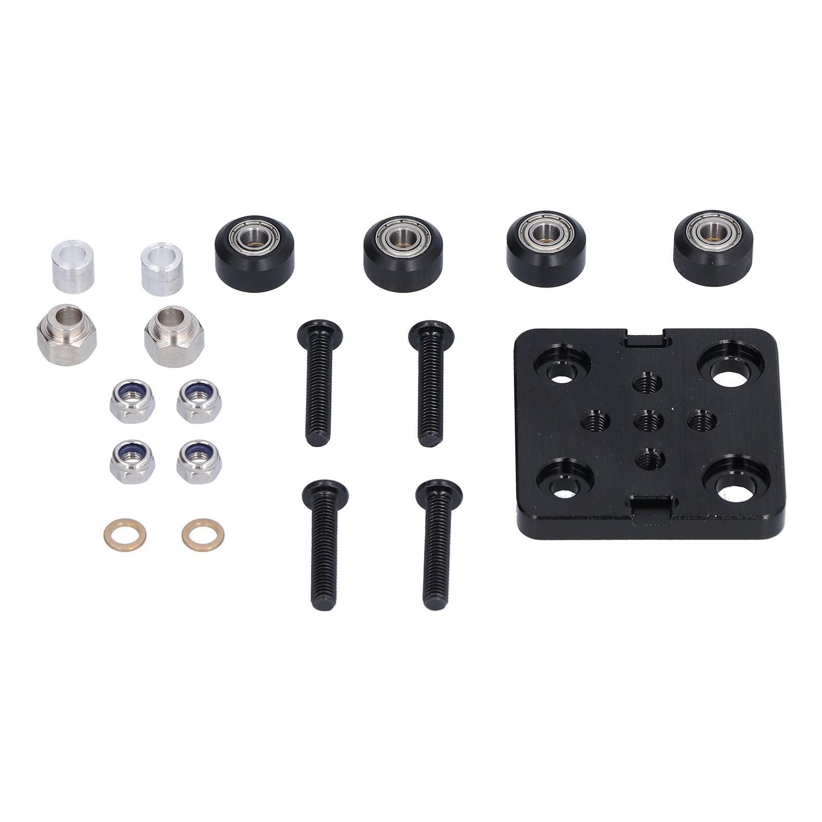 

Gantry Plate Aluminium Alloy Mini Build with Wheel 3D Printer Accessory Set Kit чёрный