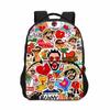 Un Verano Sin Ti Aufdruck Runde Patch Tasche Rucksack für Grund- und Sekundarschüler, Rucksack mit großem Fassungsvermögen