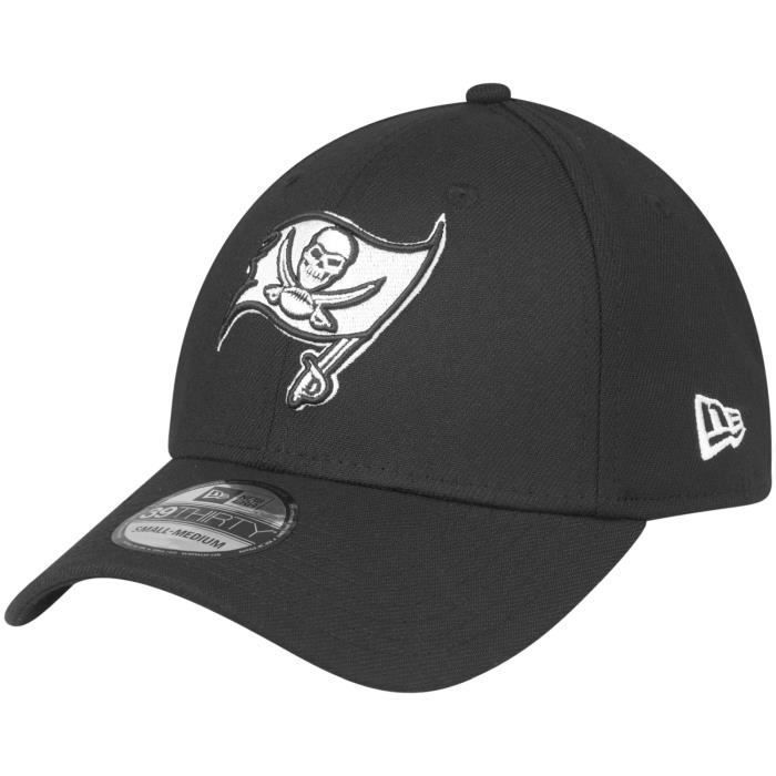Casquette 39THIRTY - New Era - NFL Tampa Bay Buccaneers - Noir / Blanc - Stretch Fit - Homme