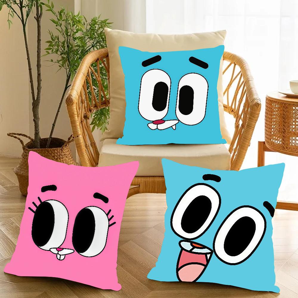 A-amazing W-world Of G-gumball Cartoon Pillow Case Applicable Space For Guest Rooms Interiors Cars Office House Decoration