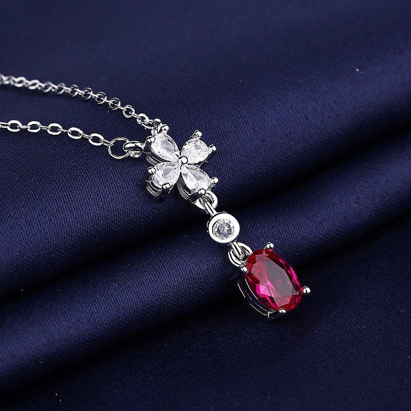 925 Silver Necklace For Women Round Pendent Sparkling Pave CZ Necklace Fashion Anniversary Birthday Jewelry Gifts N755