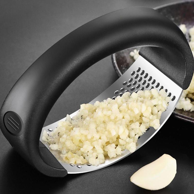 Stainless Steel Garlic Press Squeezer Manual Garlic Ginger Rocker Crusher Garlic Cutting Mince Tools Kitchen Gadgets