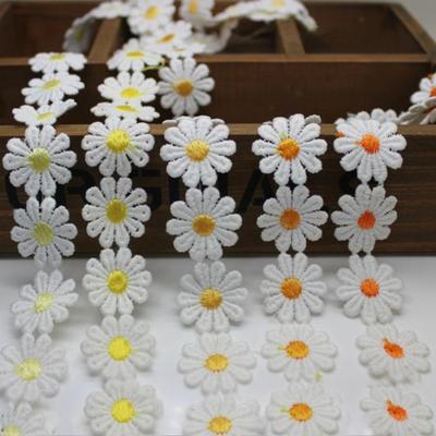 20 Yard Kwiat Koronkowa Wstążka Pure Color Wedding Dress Belt Trim Szycie DIY Craft