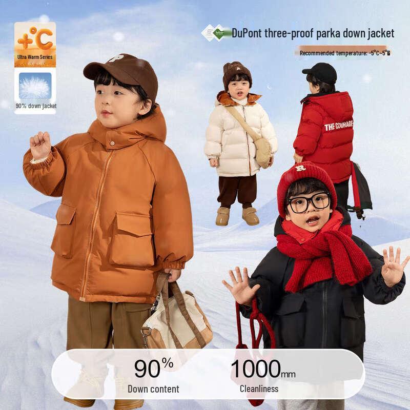 

LUSON Little O Dad Reversible Baby Boys Winter Down Parka 110