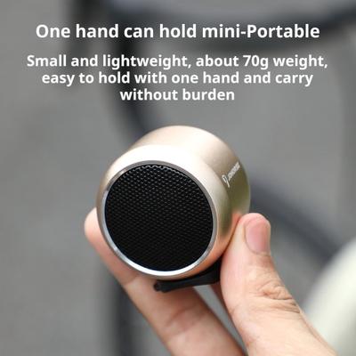 Bluetooth uyumlu Hoparlör Su Geçirmez Kompakt Tasarım Şarj Edilebilir Kablosuz Bisiklet Korna Taşınabilir Mini Hoparlör