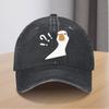 Confused Goose Meme Baseball Cap Washed Denim Adjustable Fashionable Casual Hat Unisex
