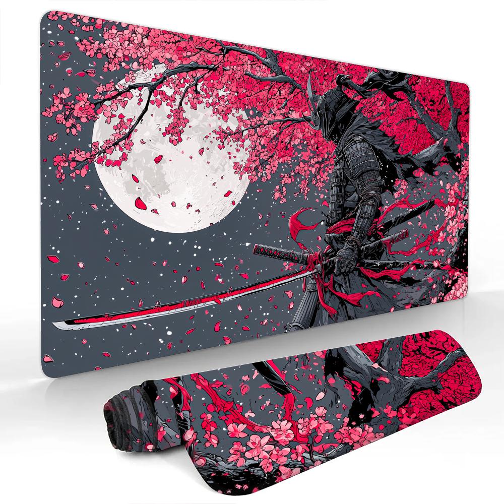 Sakura Warrior Mouse Pad Large Computer Office Game Table Mats Rubber Antislip Xxl Mouse Mat Hdp Long Desk Pads Extended Pad