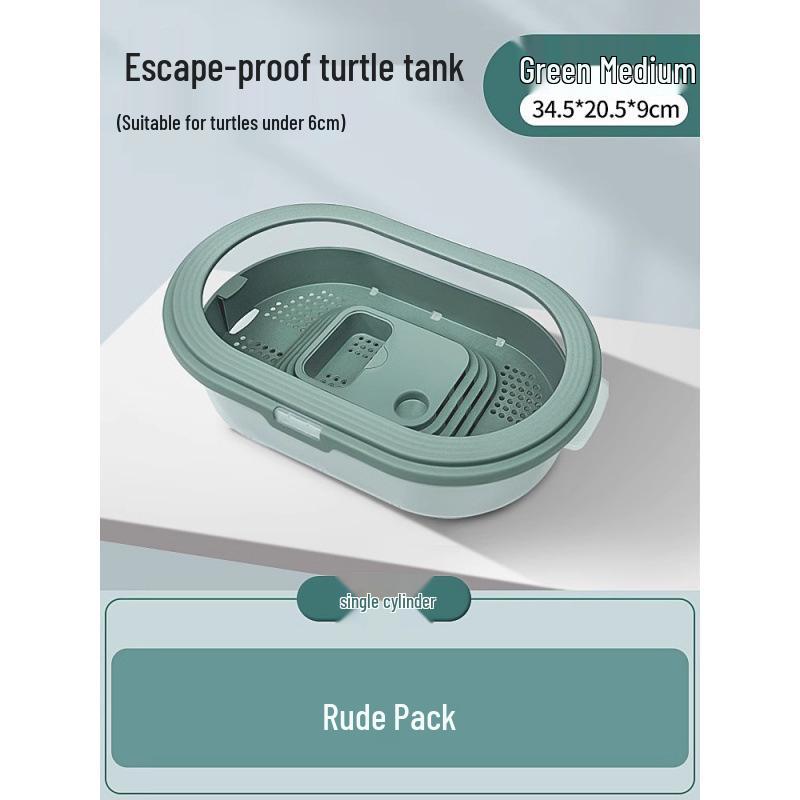 Turtle Habitat with Basking Platform: Eco-Friendly Rearing Villa & Fish Tank