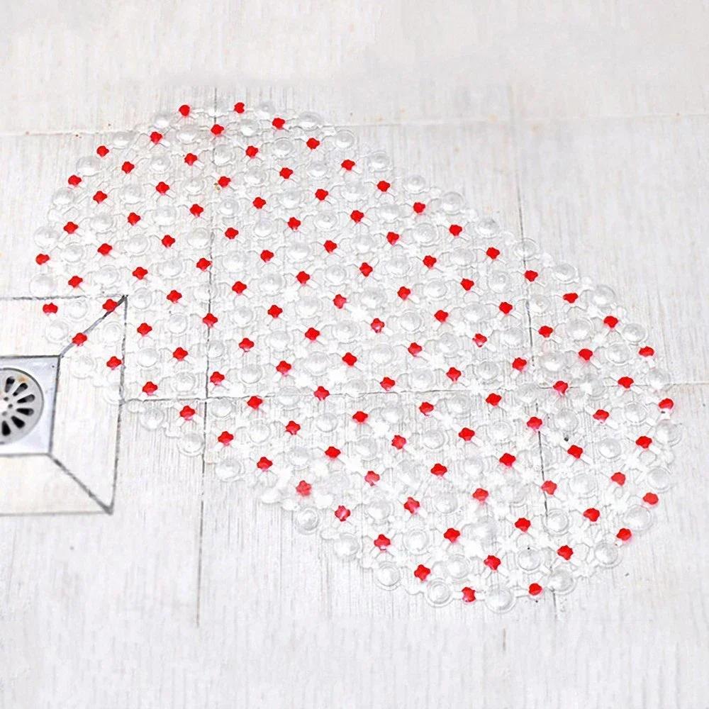 New Non-slip PVC Anti-skid Bath Mats Soft Shower Mat Massage Mat with Suction Cup Non-slip Bathtu Bath Mat Bathroom Accessories