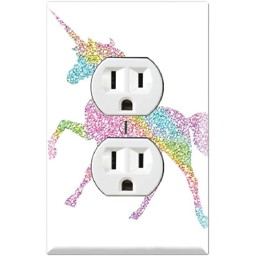 

Графические настенные пластины - Unicorn Candyland - Крышка настенной пластины с одним переключателем Duplex Outlet