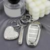 Key Fob Cover With Diamond Keychain Fit For Hyundai Car Key Holder Case Compatible With Hyundai     Sonata Santa Fe Tucson Smart Remote Key