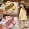 New German Training Shoes for children2026Spring and Autumn Korean Style Girls' Sweet Bowknot Casual Sneakers