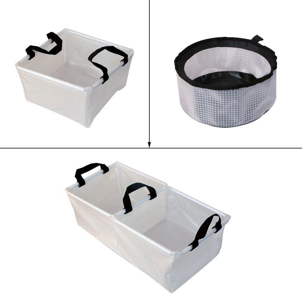 Balde de Água Dobrável AceCamp, Balde de Pesca Dobrável, Conveniente, Leve, Durável, Compacto, para Lavanderia, Limpeza, Atividades ao Ar Livre,