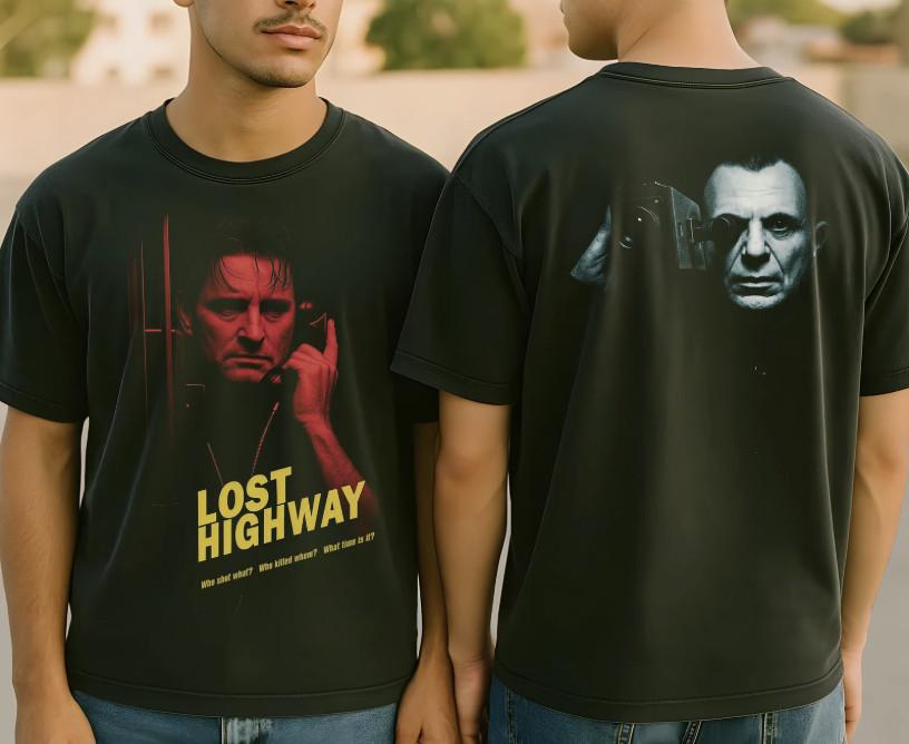 

Lost Highway Shirt David Lynch Tee 90s NeoNoir TShirt Cult Film Graphic Unisex T-Shirt M