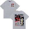 Rapper Eladio Carrion Sen2 Kbrn Tour Merch T Shirts Men's Clothing Cotton Short Sleeve T-shirt Fashion Gothic T Shirt Streetwear