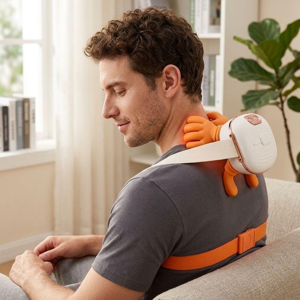 Wireless Neck Shoulder Massager Trapezius Muscle Massager  Neck and Shoulder Leg Massager