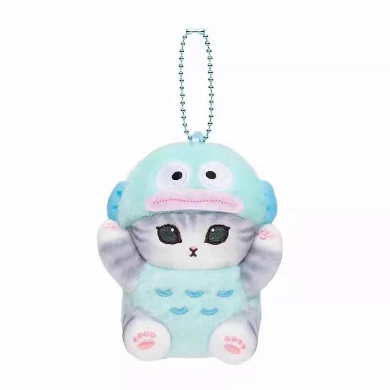 Mofusand Cos Series Plush Keychain Cute Cat Plushie Bag Pendant Soft Stuff Accessories For Birthday Gift
