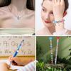 30/50/100pcs resin large hole bead sparkling bead, large hole spacer bead European craft bead, DIY necklace bracelet jewelry production