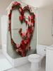 3D Heart and Roses Shower Curtain | Romantic Bathroom Decor