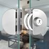 No Need Drilling Office Glass Door Lock 13-18mm Room Door Locks Glass Display Cabinet Locks  Shop