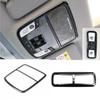 Carbon Fiber F&R Reading Light Lamp Cover Trim For Honda CR-V CRV 2017-2022
