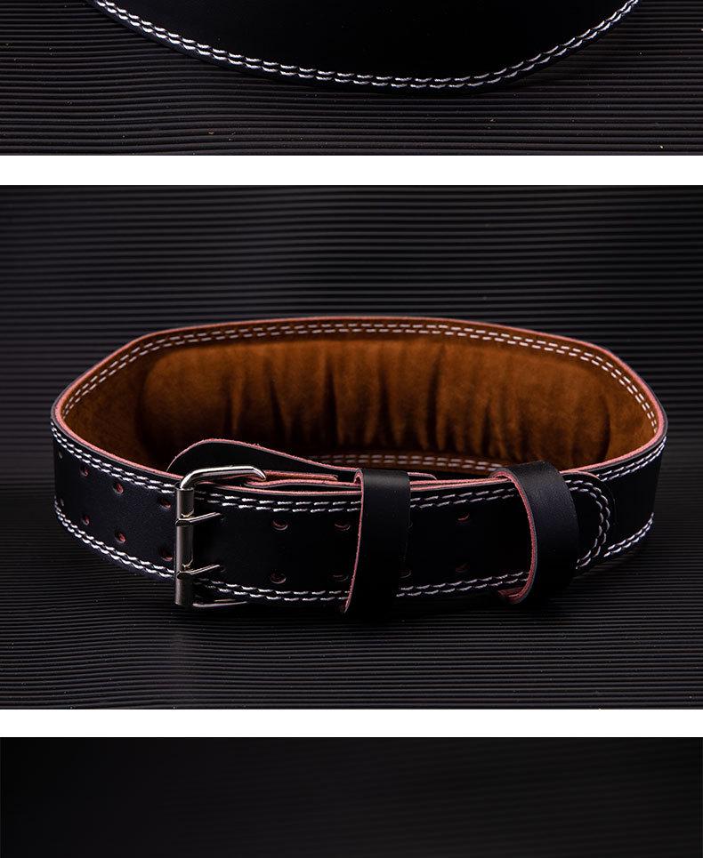 Cross-Border Leather Weightlifting Belt: Professional Back Support for Fitness, Squat, Deadlift, and Training