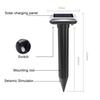 Outdoor Solar Ultrasonic Animal Repeller Waterproof Rat Deterrent Black Pest Control Device for Yard, Patio and Farm
