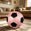 1pc Pink Hearts Outdoor Sports Football, Size 5, Comfortable And Durable Feel,Gift Yy26060426