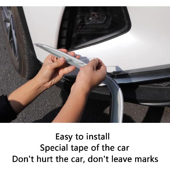 Auto Accessoires Geschikt voor Hyundai Tucson 2025 2024 2023 2022 Mistlicht Sierstrip Afdekking Voorste Mistlicht Wenkbrauw Spoiler (Koolstofvezelstijl) 2 STUKS ABS