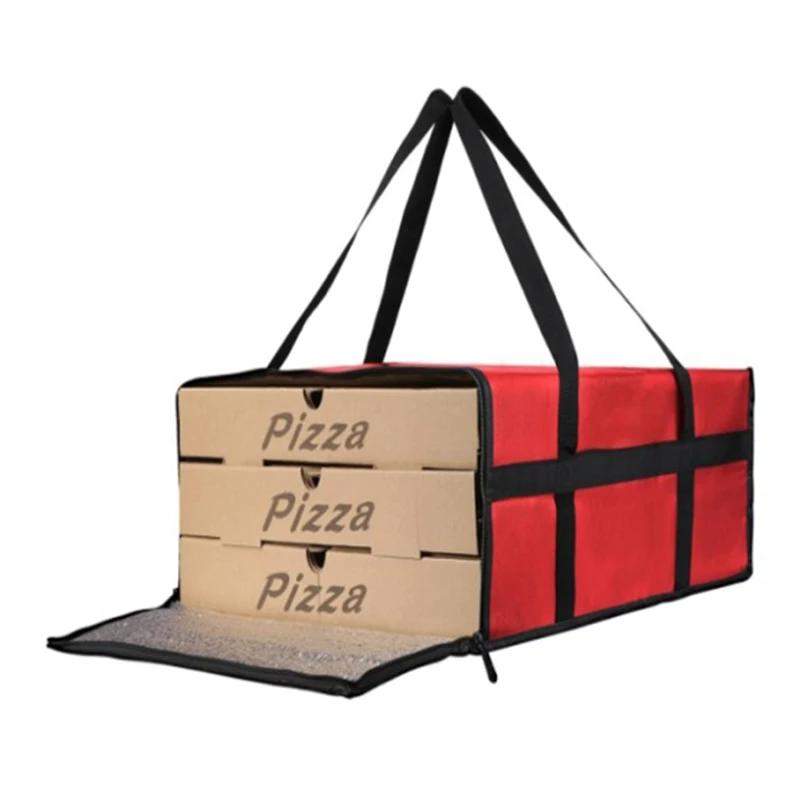 Sac de Livraison de Pizza Alimentaire Imperméable Réutilisable Chaud Froid Isolé Sac de Transport de Rangement pour Pizza et Aliments Épicerie Pique-nique Sac Alimentaire Portable