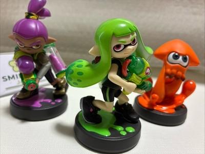 Nintendo amiibo Splatoon 3-Pack Orange Squid Lime Green Girl Purple Boy