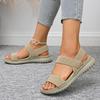 Fashion Elastic Band Flat Sandals for Women Summer 2025 Lightweight Non Slip Beach Shoes Woman Casual Comfort Platform Sandalias Mujer