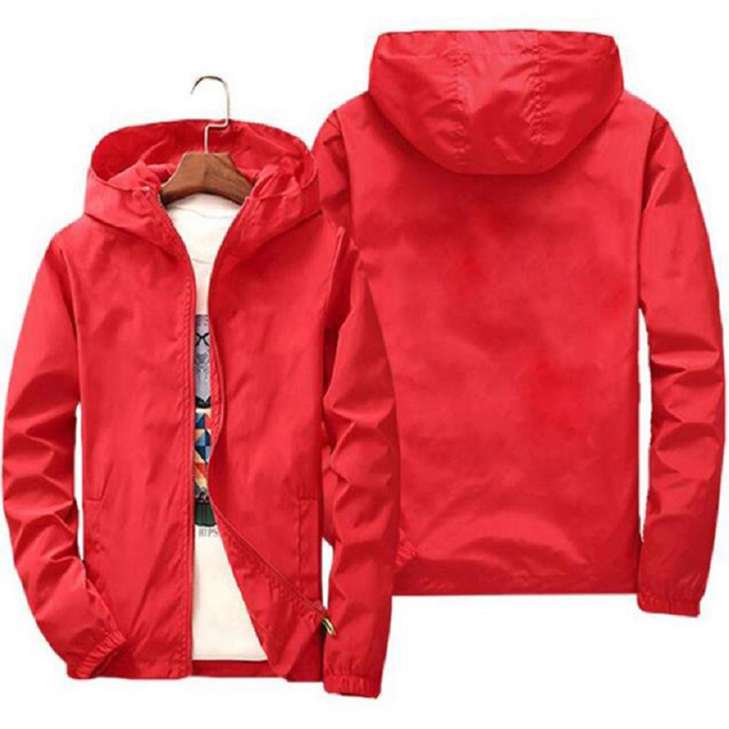 Men's Plus Size Loose Fit Casual Hooded Jacket
