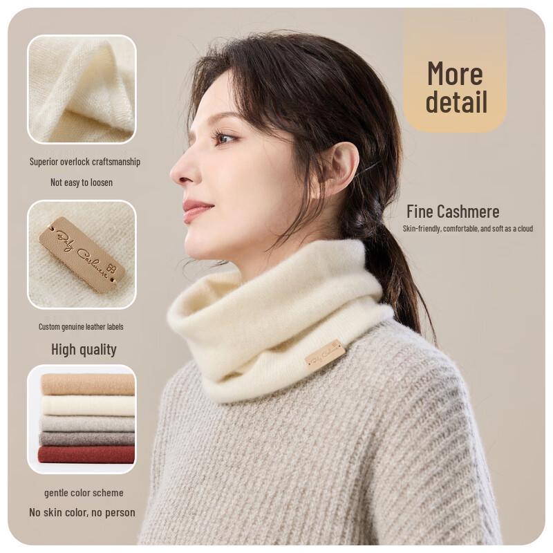 JIUMU Women's 100% Cashmere Warm Neck Warmer