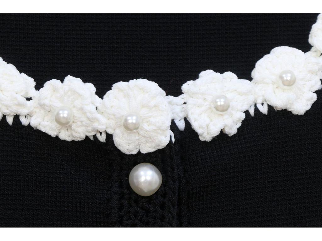 Lafite's New Spring/Summer French Floral Knit Vest Cardigan & Skirt Set