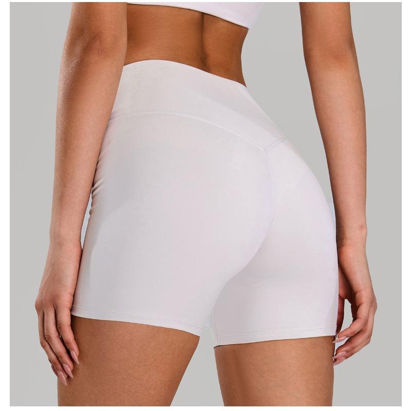 Summer Fashion New Style Nude Quick-drying Breathable High-waist Abdomen Fitness Sports Shorts