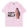 Marcus The Worm Funny Meme Tshirt High Street Fashion Trend Short Sleeve T Shirts Men Women Casual Oversized Cotton Tshirts
