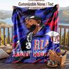 Personalized Flannel Throw Blanket,Kendrick Lamar Custom Printed Name, Cozy Plush Blanket For Home Use