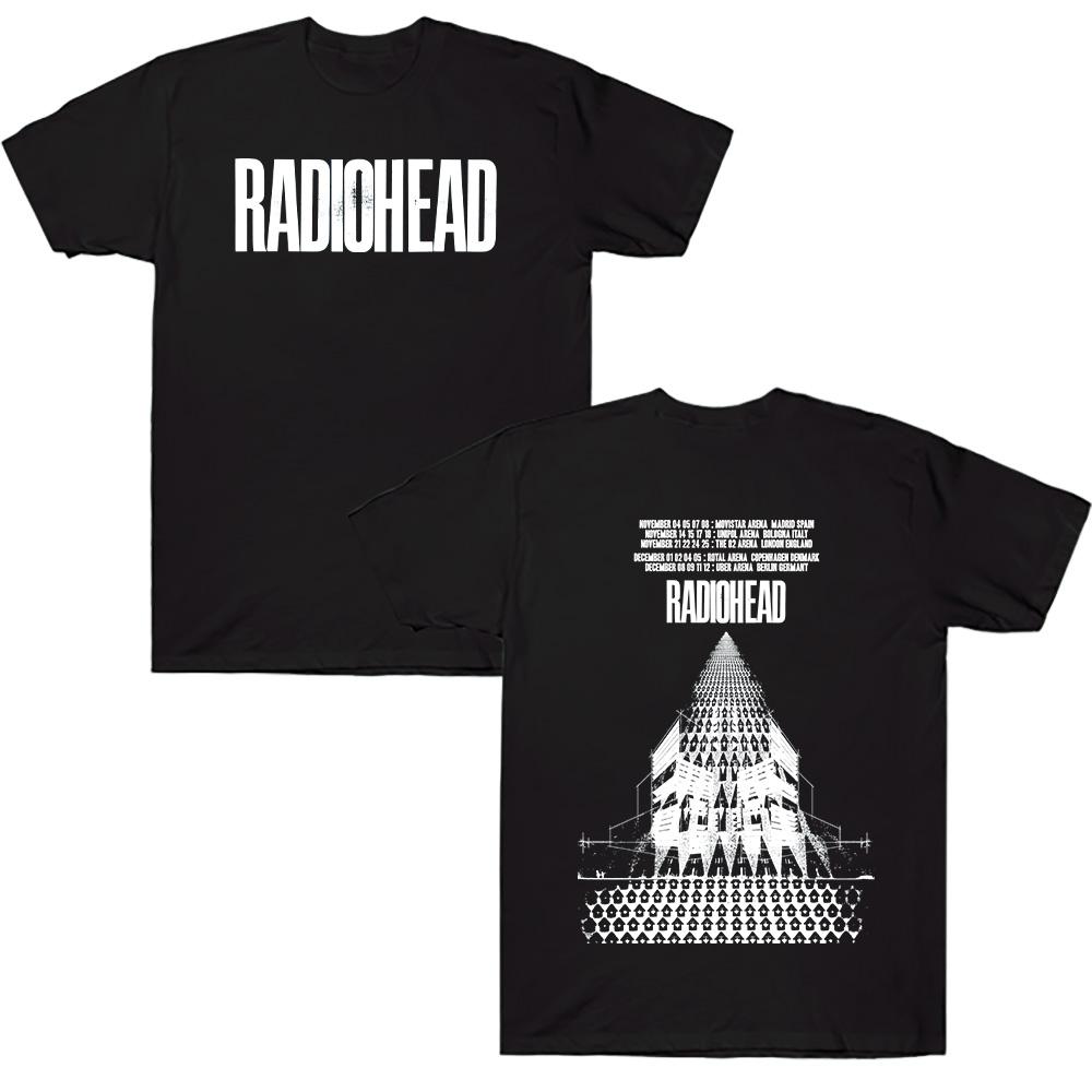

Radiohead Return To The Road European Tour T Shirts Fashion Cotton T-shirt Summer New Harajuku Men Women Streetwear Punk Trendy Top XS