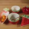 Watermelon Ceramic Relief Fruit Shaped Plate Cake Inventory Heart Plate Breakfast Cup Large Capacity Cup Rice Bowl